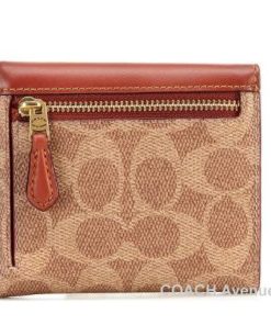 COACH なくなり次第終了セール コーチ C2329 ウィン スモール ウォレット カラーブロック シグネチャー キャンバス 折りたたみ財布 正規店商品  送料無料
