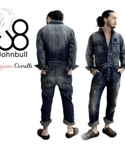 Johnbull ジョンブル メンズ オールインワン サロペット ヴィンテージ エンジニア ジーンズ ツナギ オーバーオール